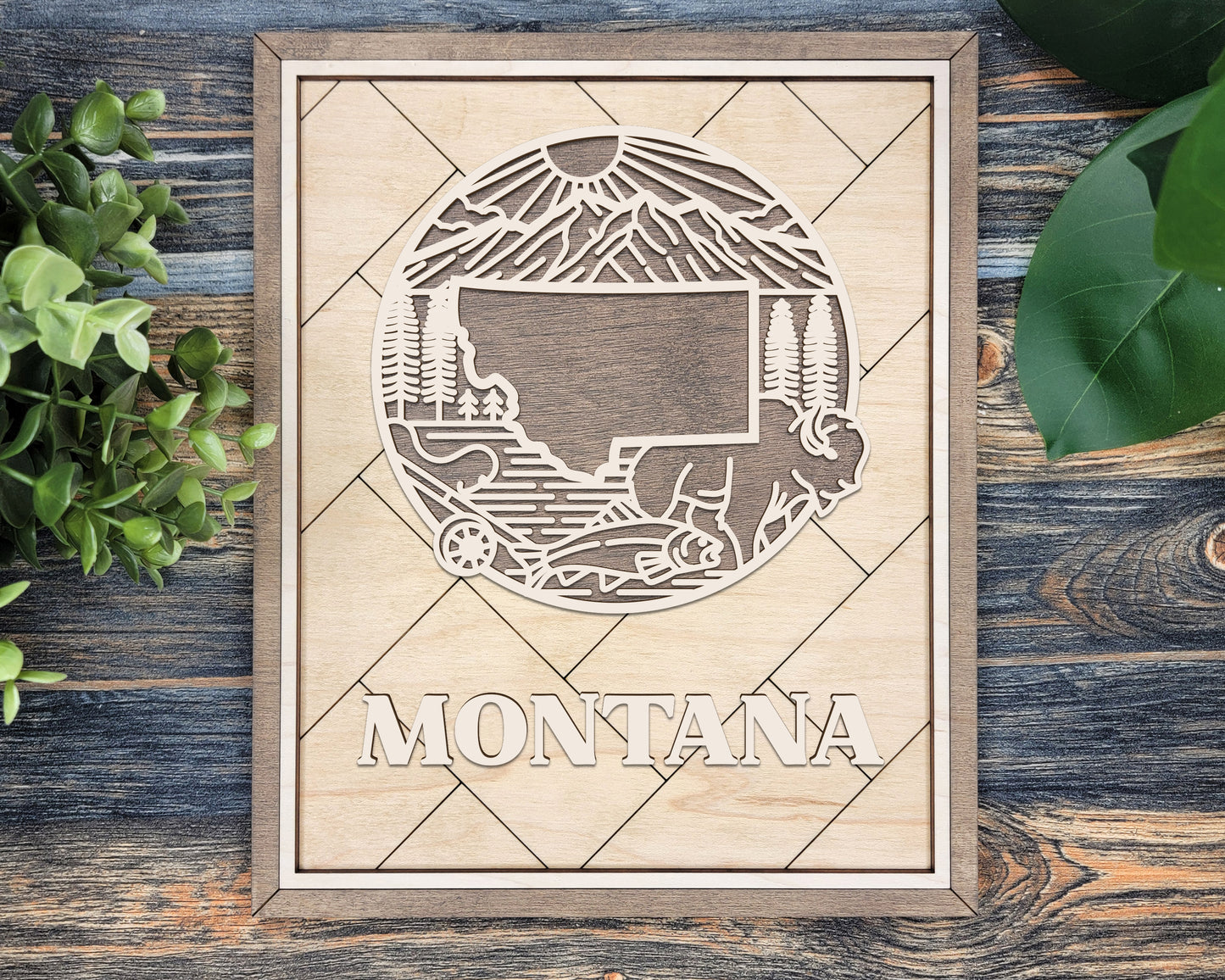 Montana Heritage Frame Pop Sign