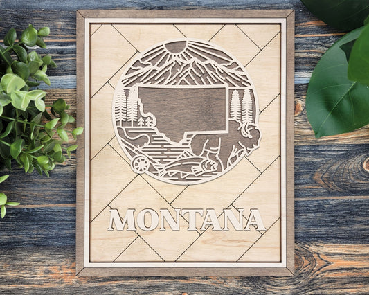 Montana Heritage Frame Pop Sign