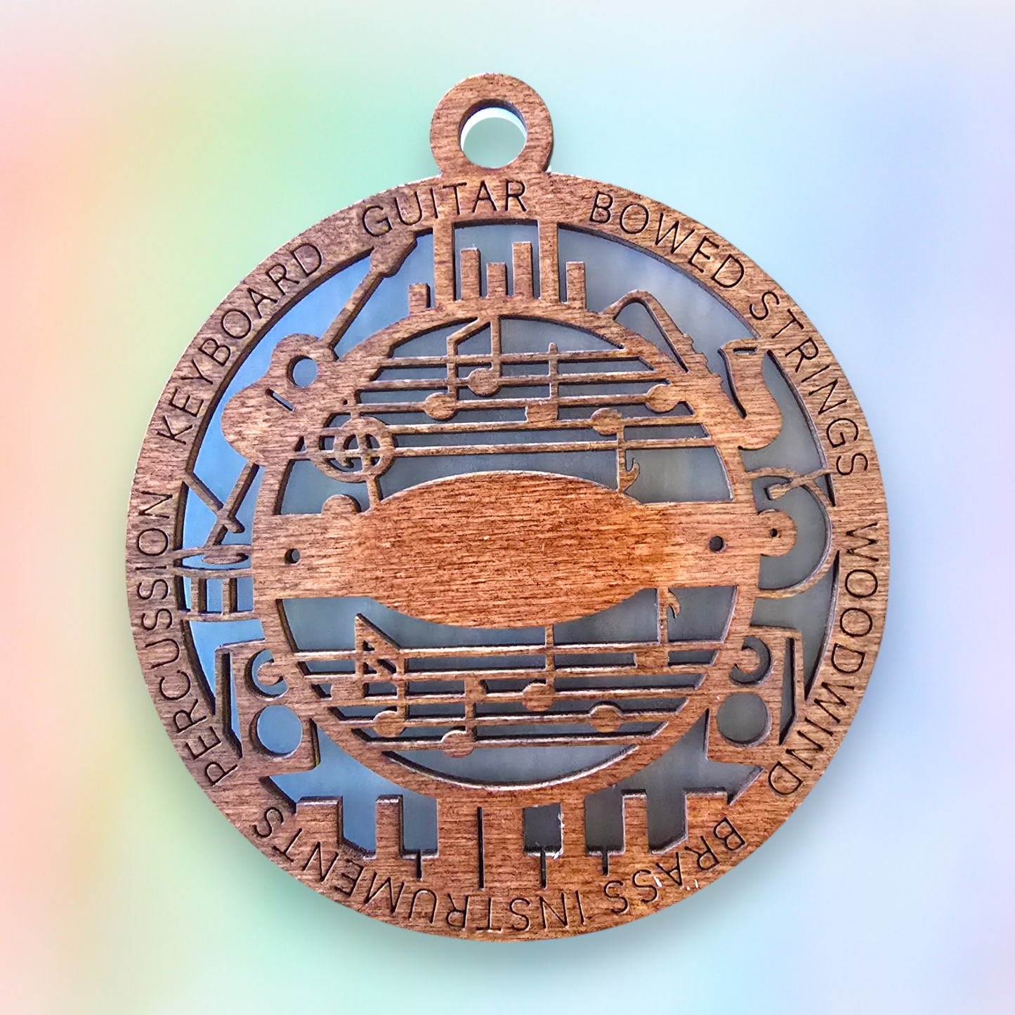 Music 2 Artful Ornament (Customizable)