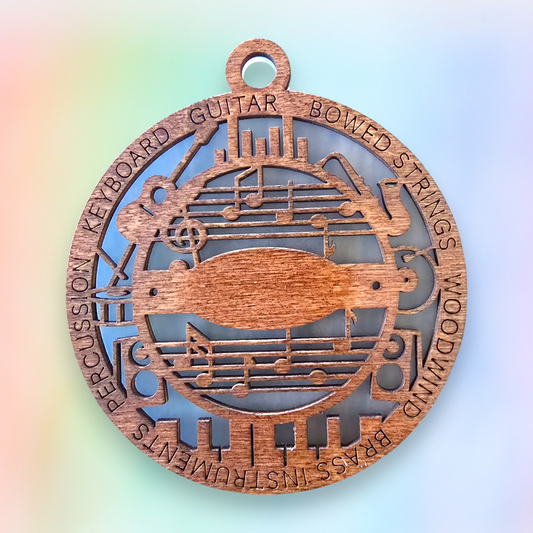 Music 2 Artful Ornament (Customizable)