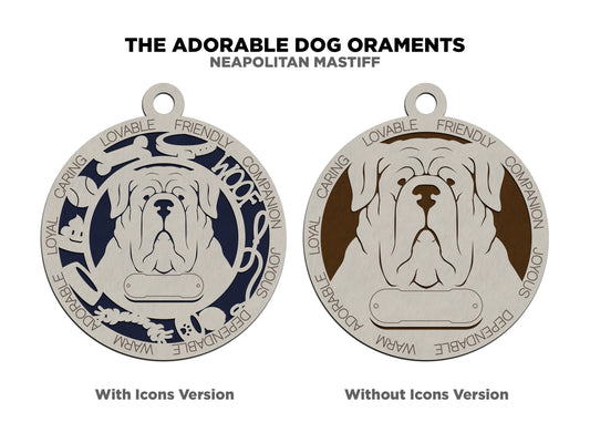 Neopolitan Mastiff Dog Ornament