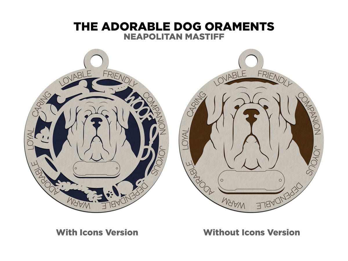 Neopolitan Mastiff Dog Ornament (109)