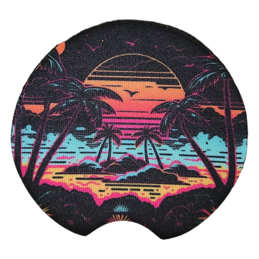 Tropical Island Sunset (Set of 2)