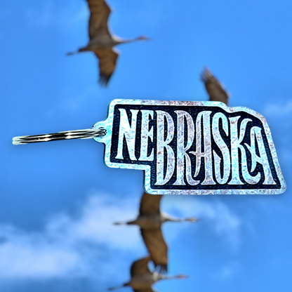 Nebraska Raised Keychain