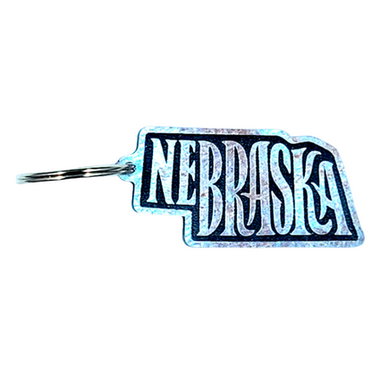 Nebraska Raised Keychain