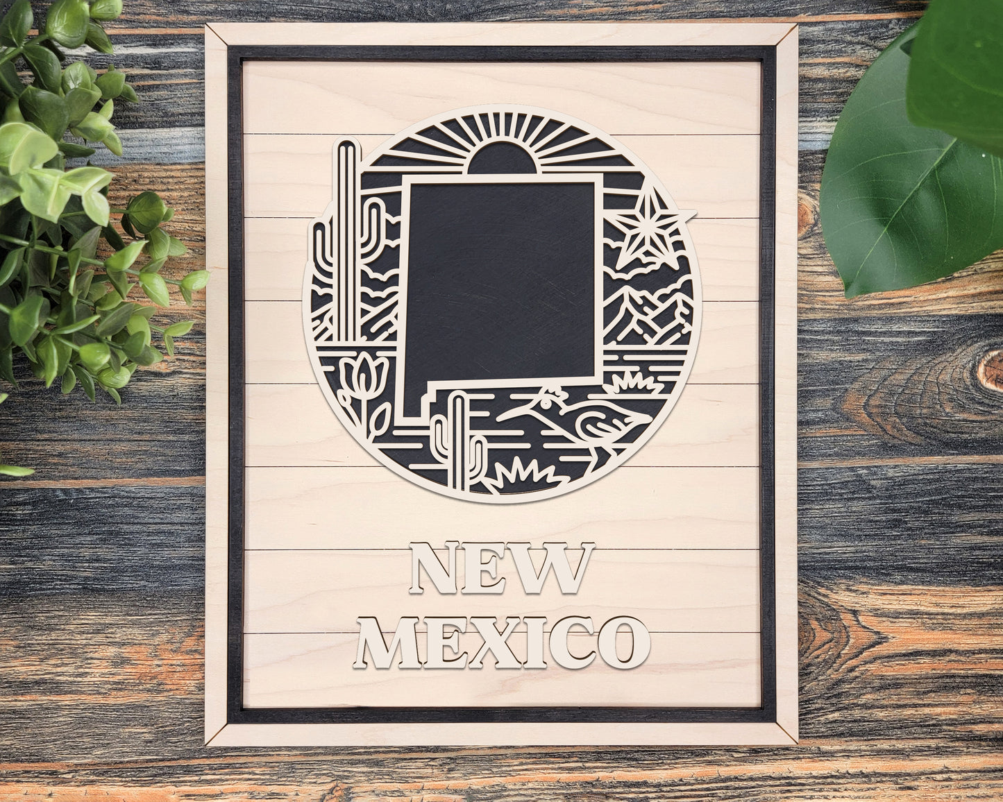 New Mexico Heritage Frame Pop Sign