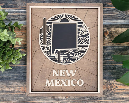 New Mexico Heritage Frame Pop Sign