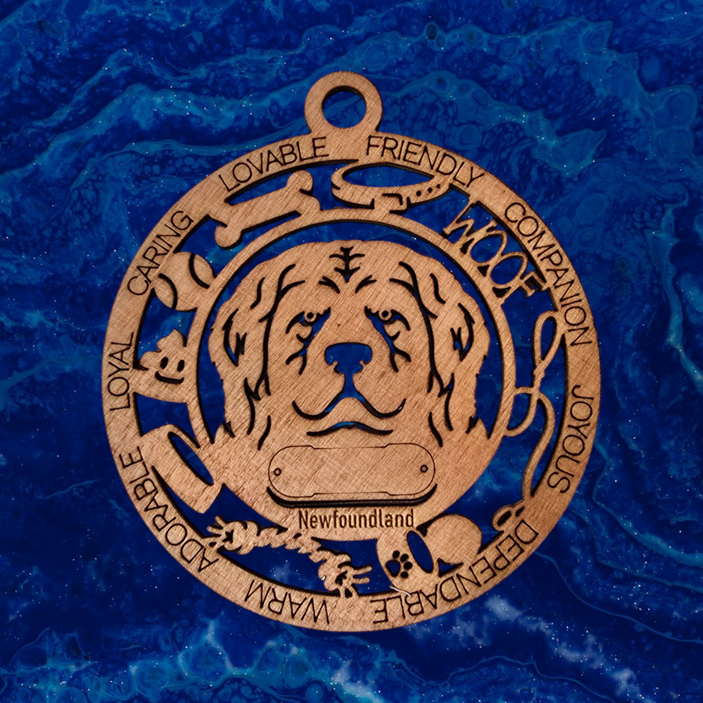Newfoundland Dog Ornament (110)