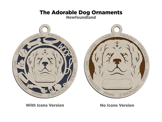 Newfoundland Dog Ornament (110)