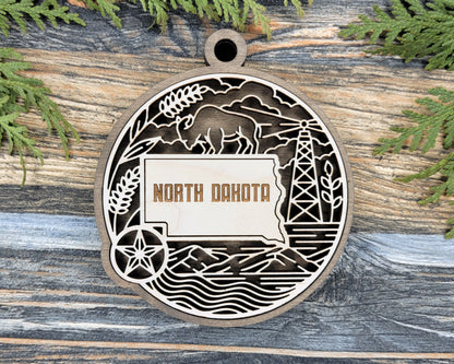 North Dakota State Heritage Ornament