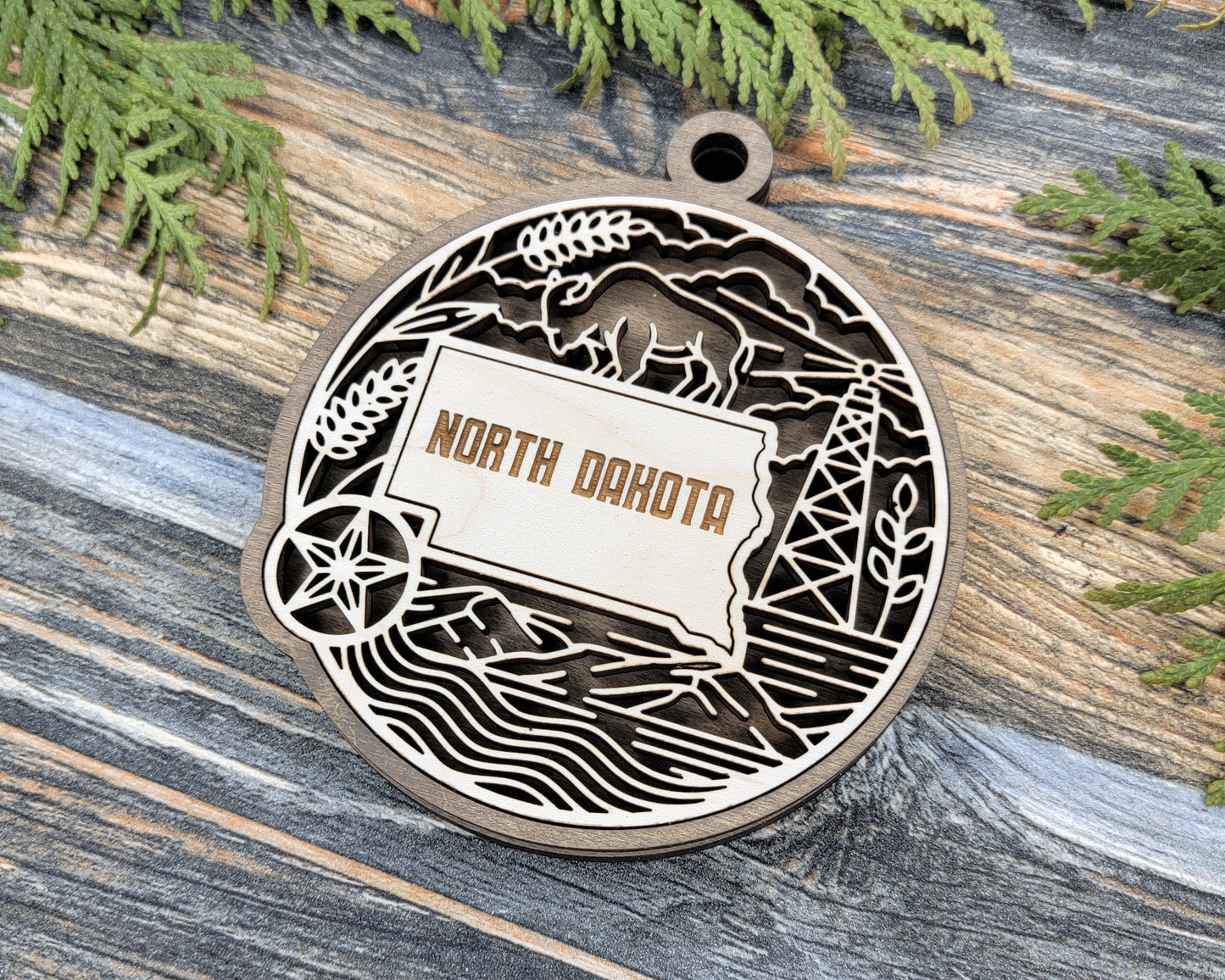 North Dakota State Heritage Ornament