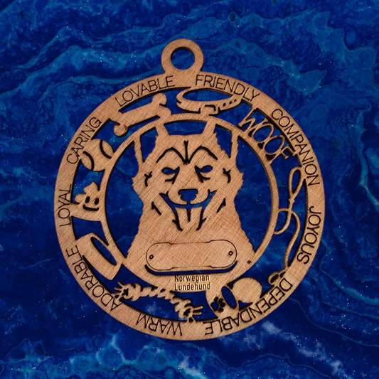 Norwegian Lundehund Dog Ornament (112)