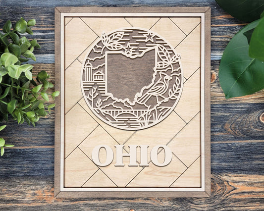 Ohio Heritage Frame Pop Sign