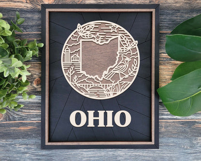 Ohio Heritage Frame Pop Sign