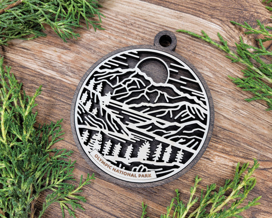 Olympic National Park Line Art Ornament