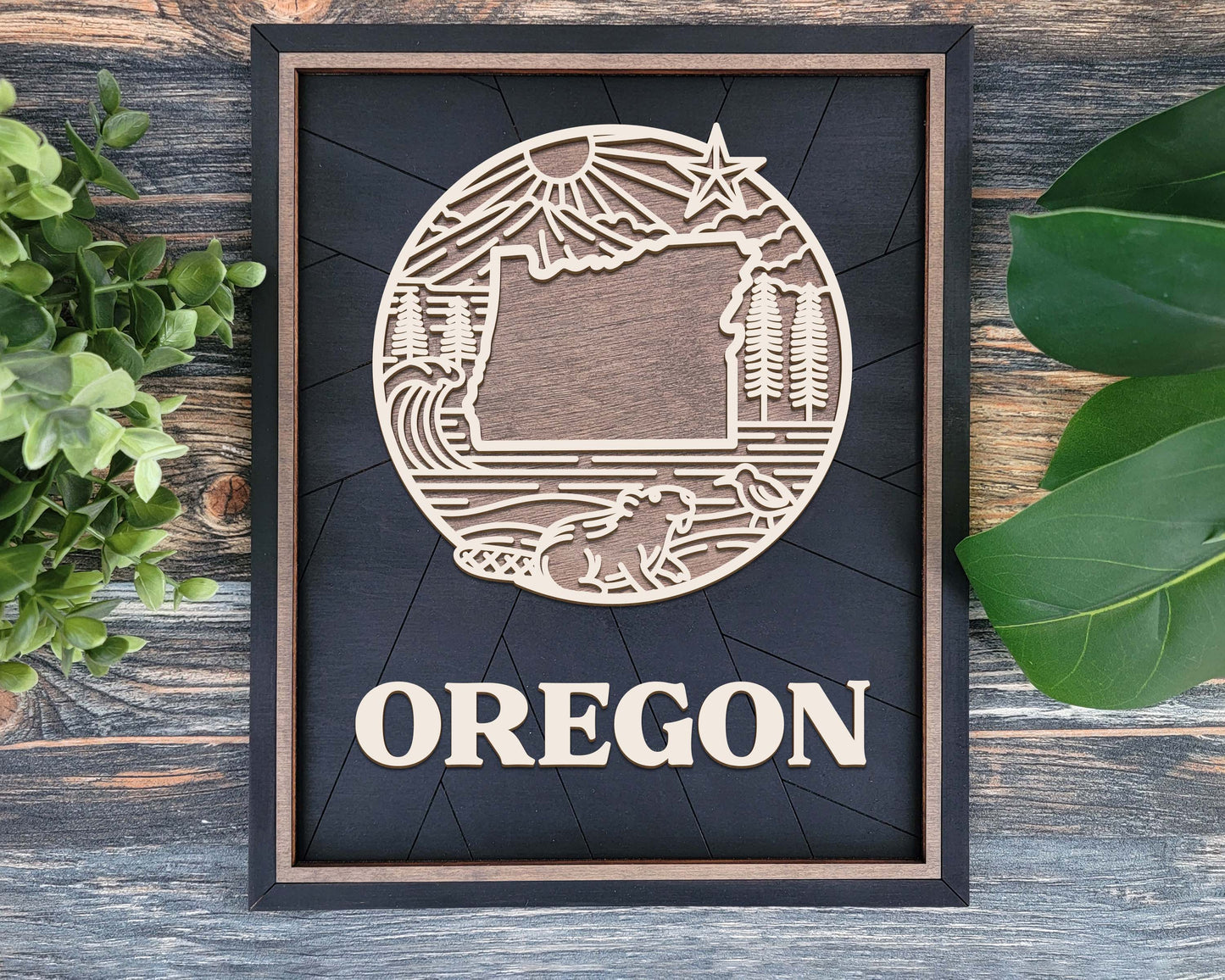 Oregon Heritage Frame Pop Sign