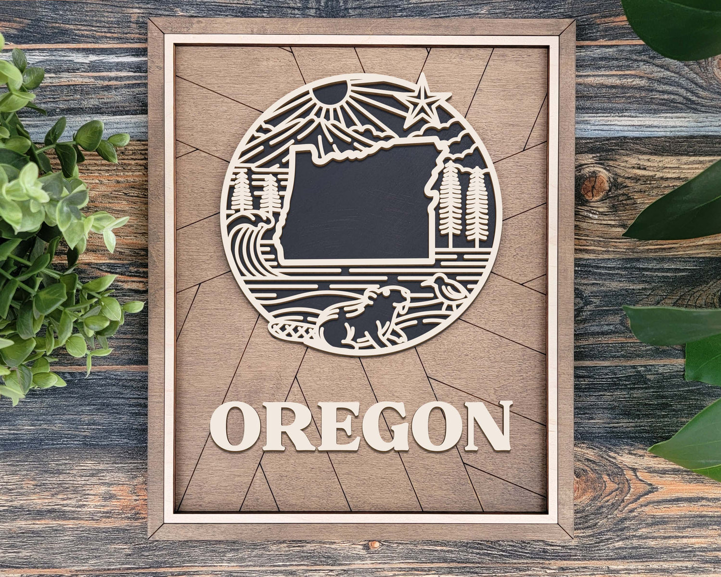Oregon Heritage Frame Pop Sign