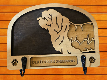 Old English Sheepdog Leash Holder