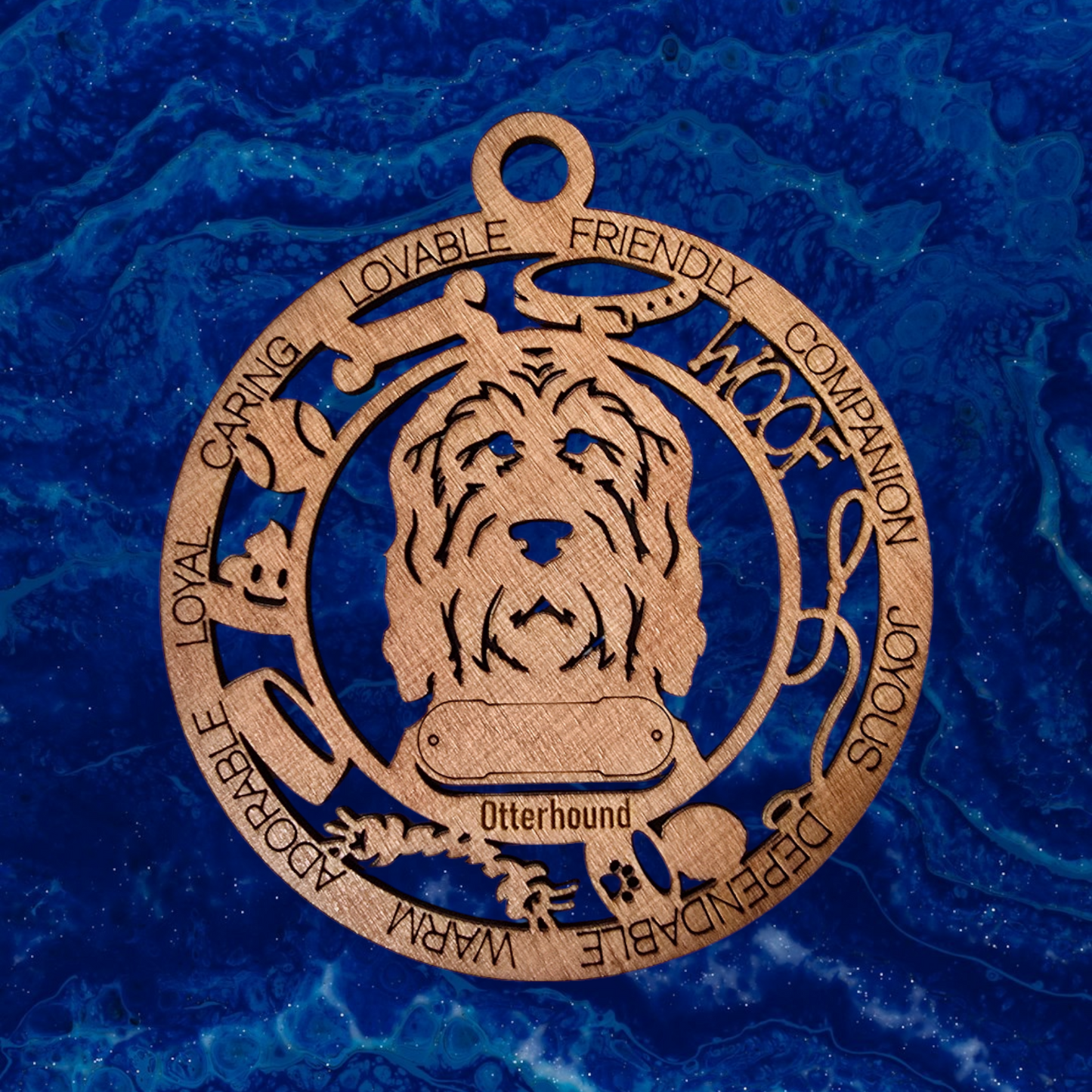 Otterhound Dog Ornament (114)