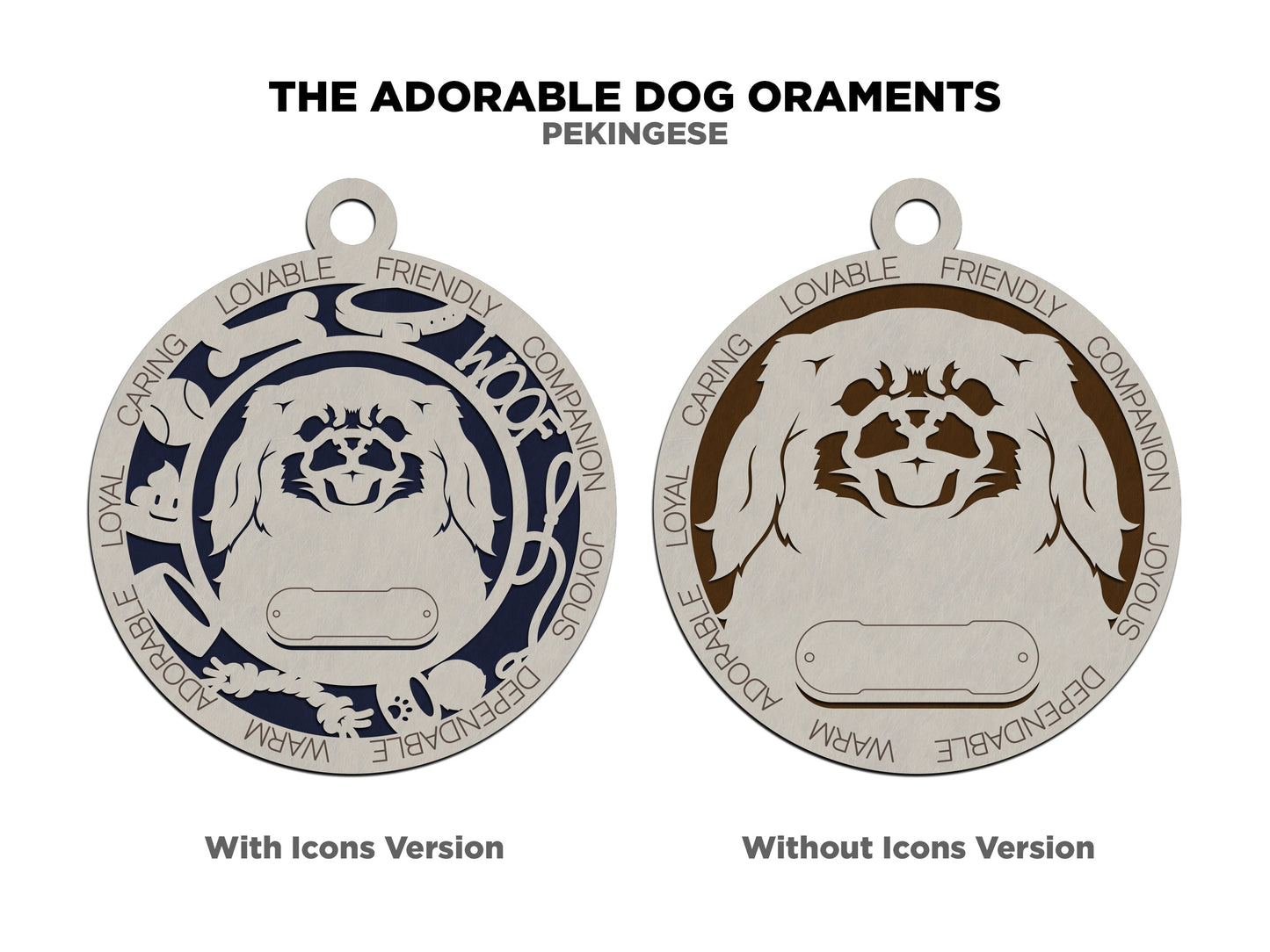 Pekingese Dog Ornament