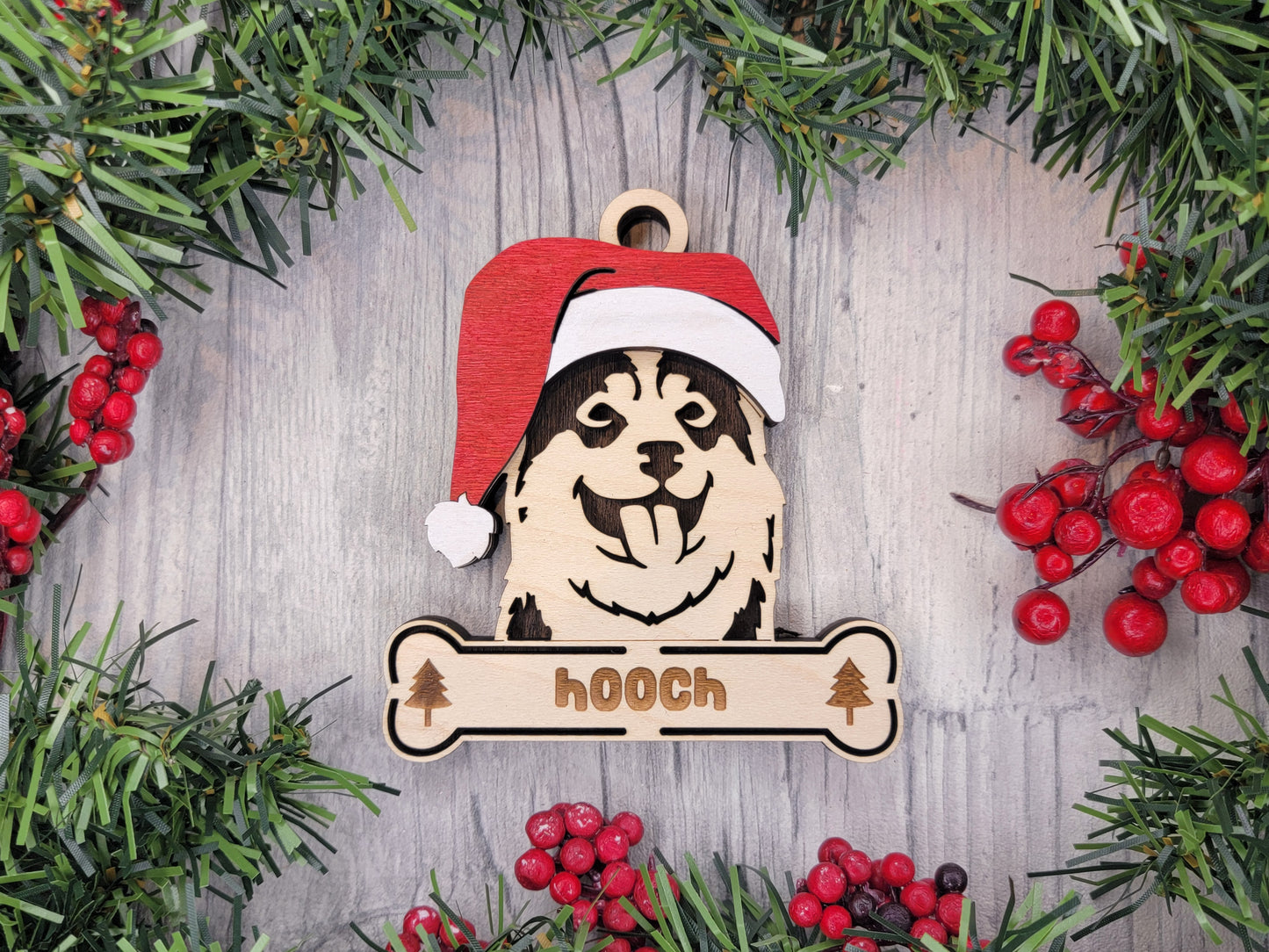 Pembroke Welsh Corgi Santa Hat Dog Ornament