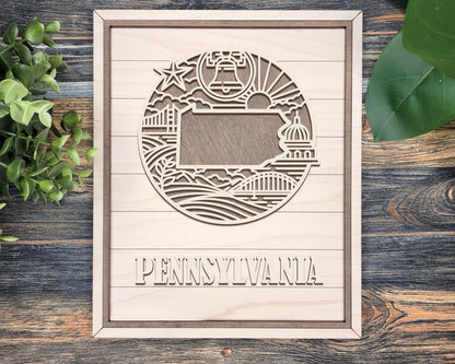Pennsylvania Heritage Frame Pop Sign