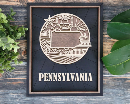 Pennsylvania Heritage Frame Pop Sign