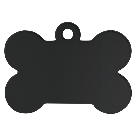 Laserable Anodized Aluminum Bone Pet Tag 1 1/4"  3/4"