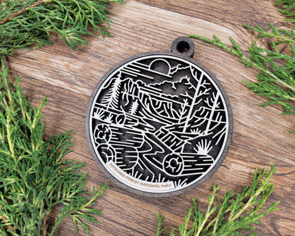 Petrified Forest National Park Line Art Ornament