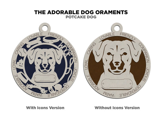 Potcake Dog Ornament (125)