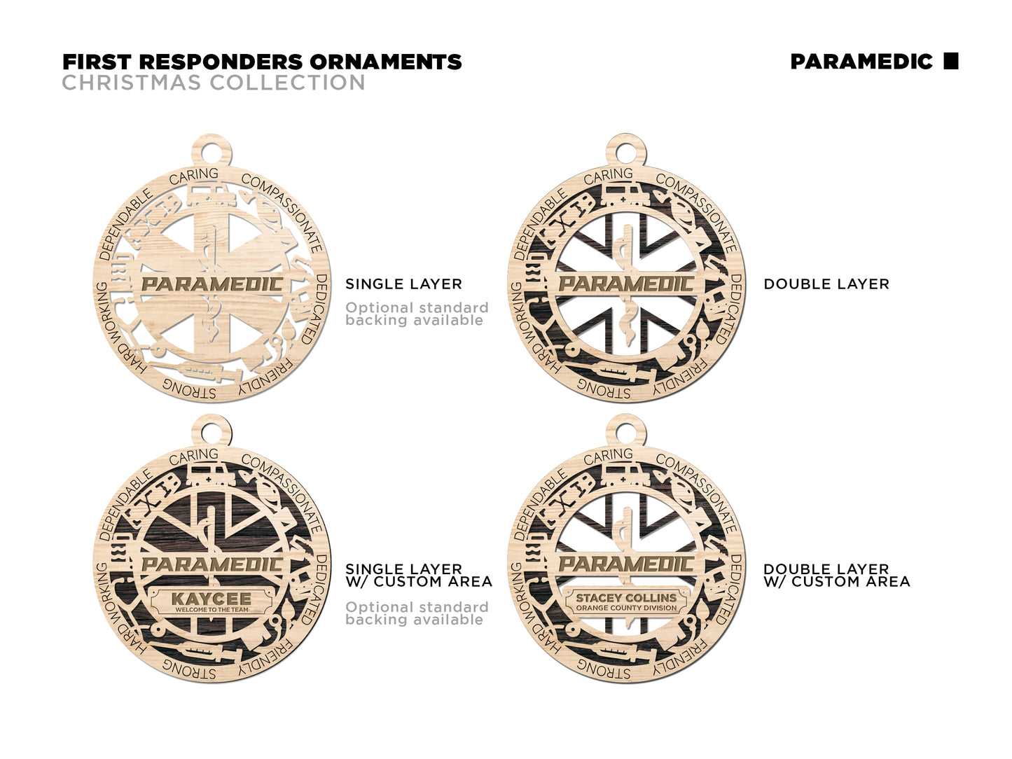 First Responder: Paramedic and EMT Ornaments