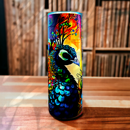 Peacock Graphic Tumbler