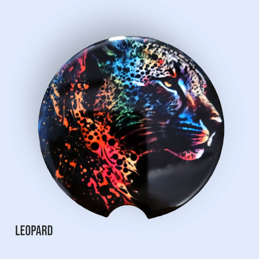 Leopard, Sandstone Car Coaster