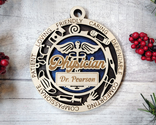 Physician Ornament (Customizable)