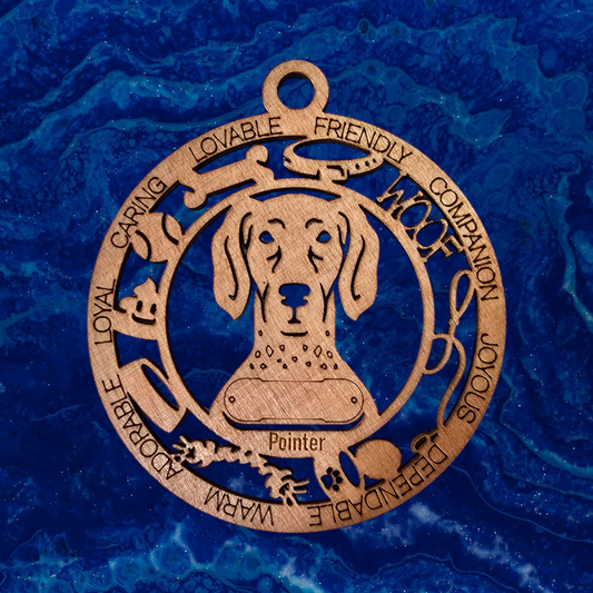 Pointer Dog Ornament (121)