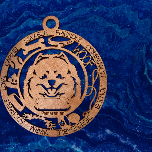 Pomeranian Dog Ornament (123)