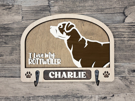 Rottweiler Leash Holder