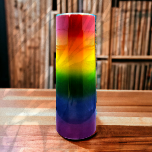 Rainbow Stripes, 20 Oz. Hot/Cold Aluminum Tumbler