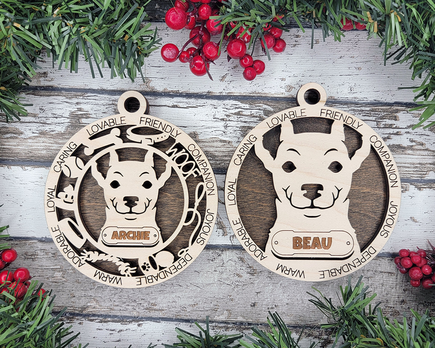 Adorable Dog Ornaments Pack 3