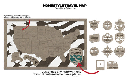 Travel Tracking Map