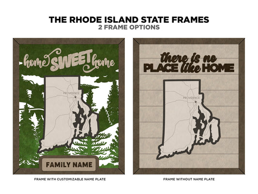 Rhode Island State Frame