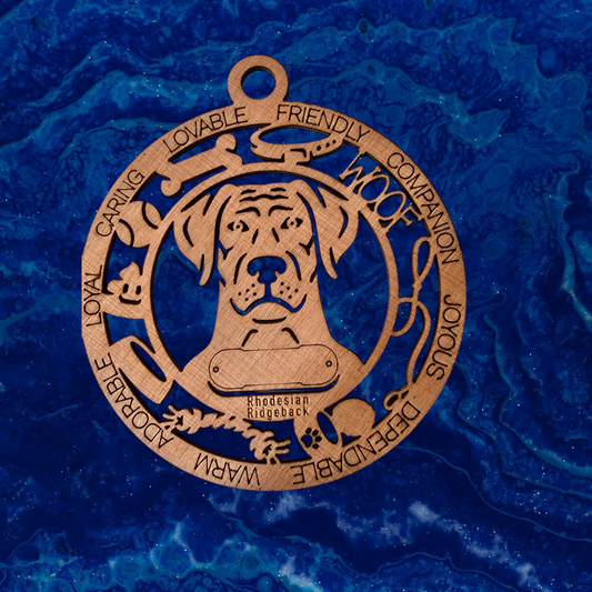 Rhodesian Ridgeback Dog Ornament (129)