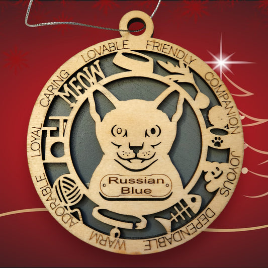 Russian Blue Cat (with Icons)