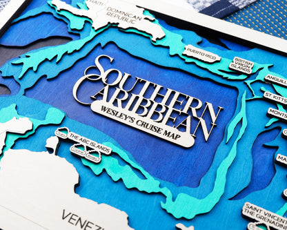 Southern Caribbean Cruise Travel Map