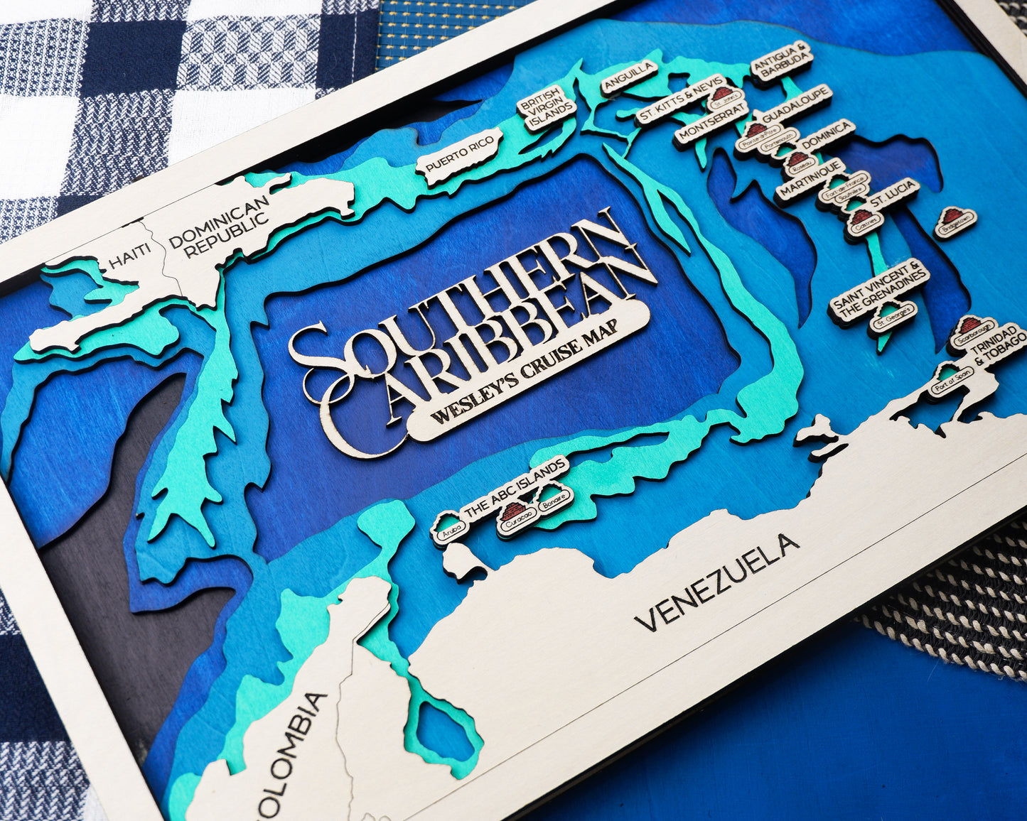 Southern Caribbean Cruise Travel Map