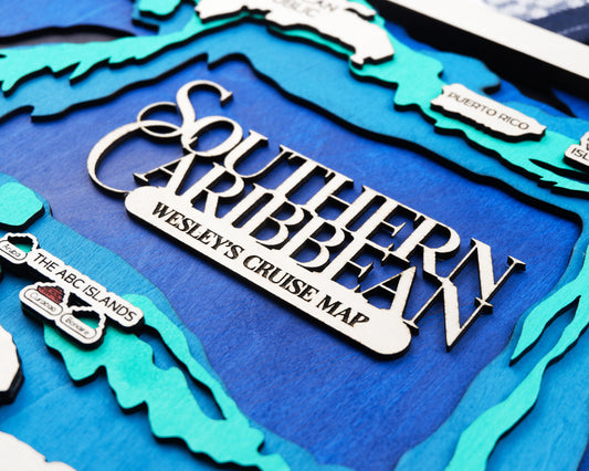 Southern Caribbean Cruise Travel Map