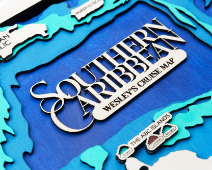 Southern Caribbean Cruise Travel Map