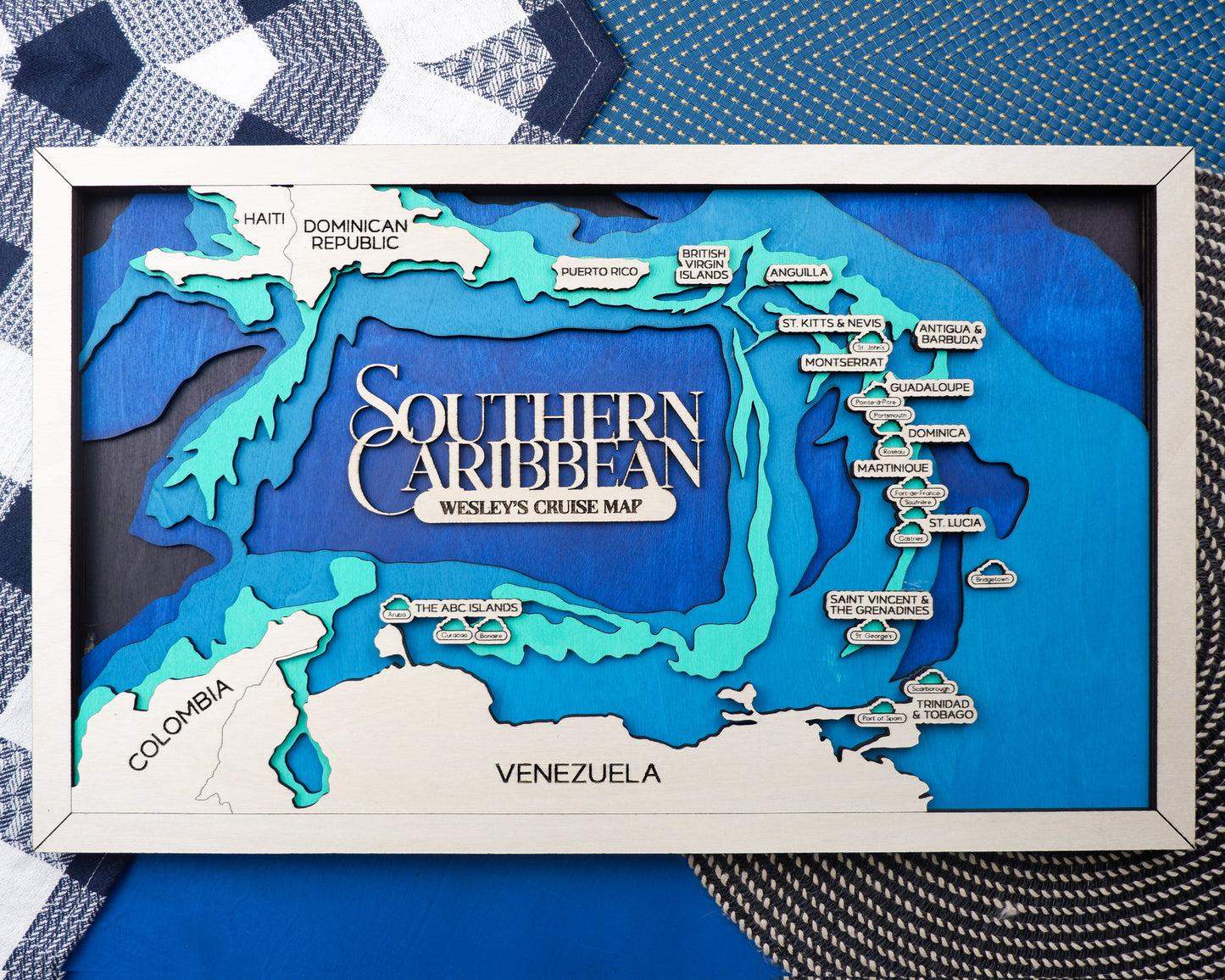 Southern Caribbean Cruise Travel Map