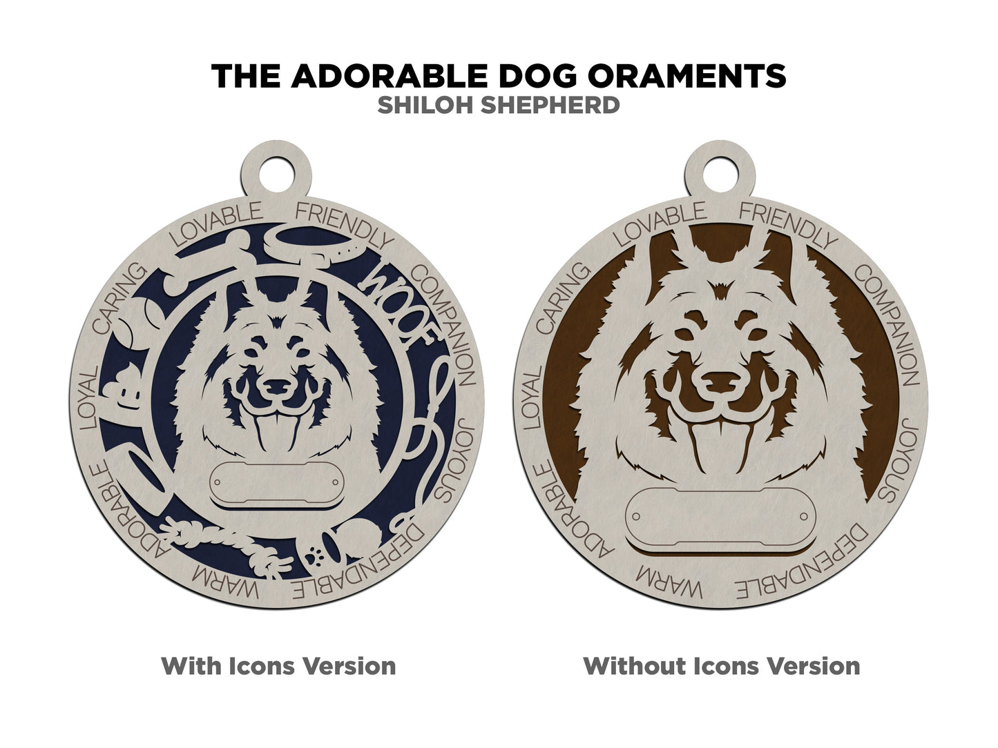Shiloh Shepherd Dog Ornament