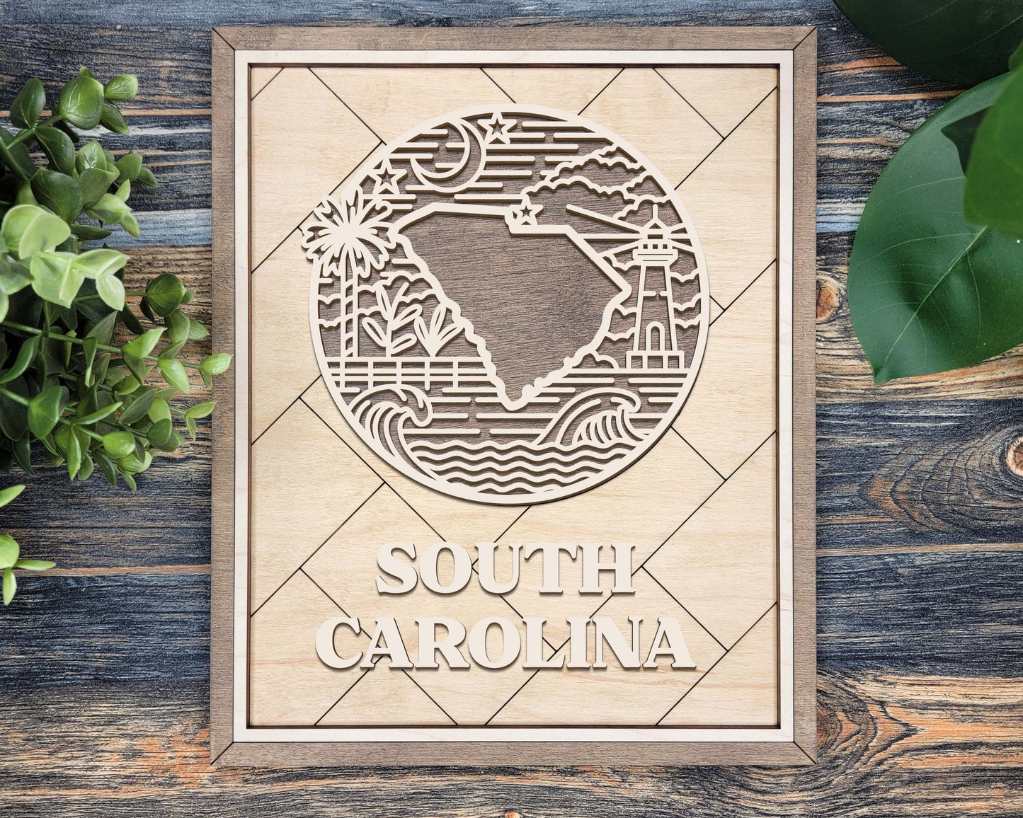 South Carolina Heritage Frame Pop Sign